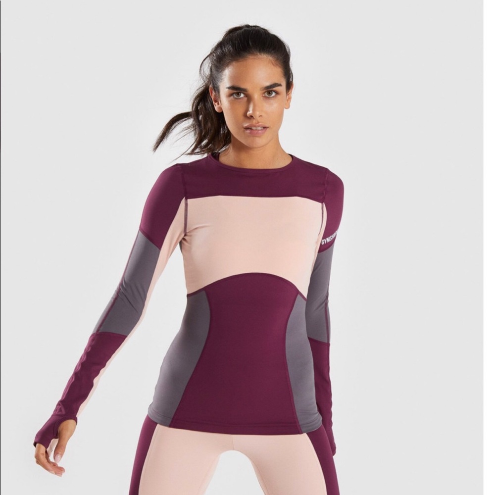 gymshark ILLUSION LONG SLEEVE TOP